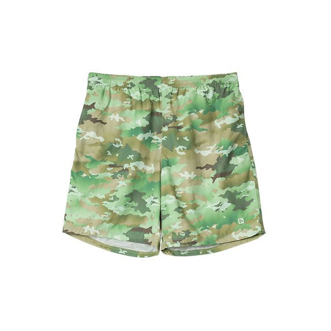 ARMY TWILL アーミーツイル カモプリントトラックショートパンツ