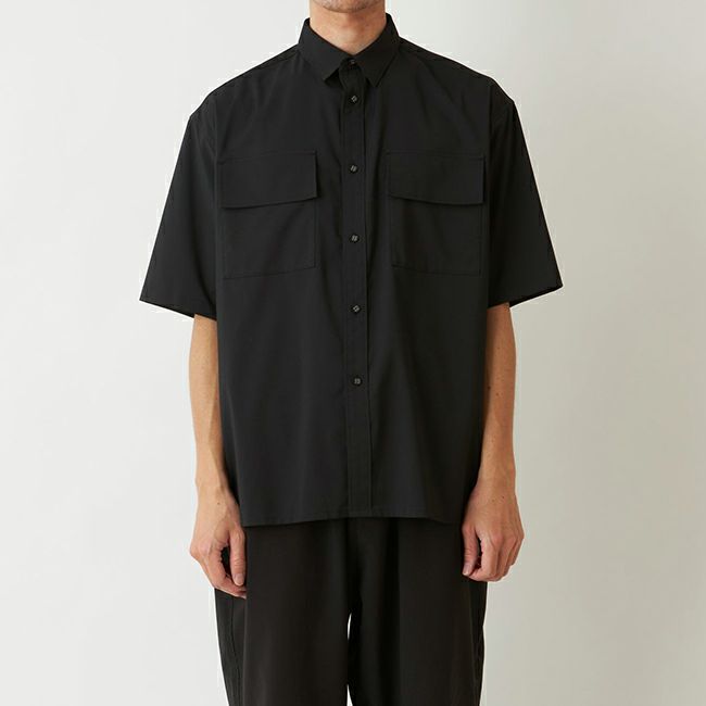 White Mountaineering ホワイトマウンテニアリング レギュラーカラーハーフスリーブシャツ