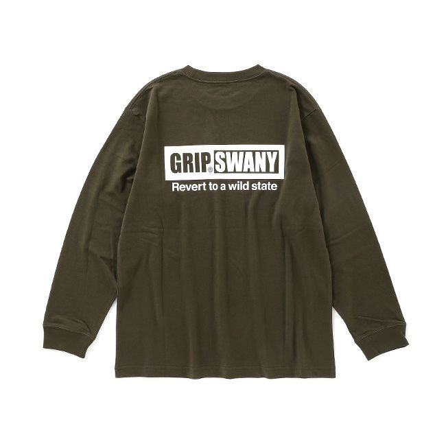 GRIP SWANY グリップスワニー ボックスロゴロングスリーブTEE
