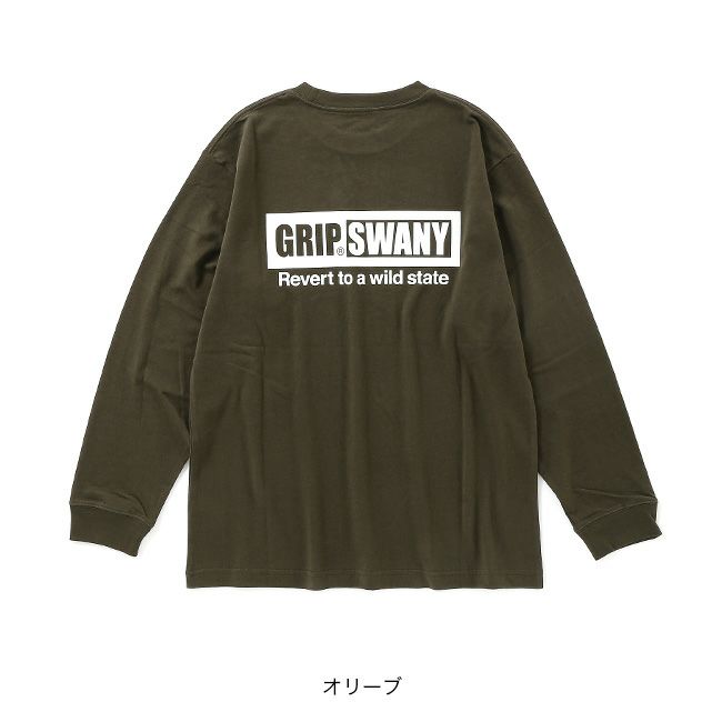 GRIP SWANY グリップスワニー ボックスロゴロングスリーブTEE