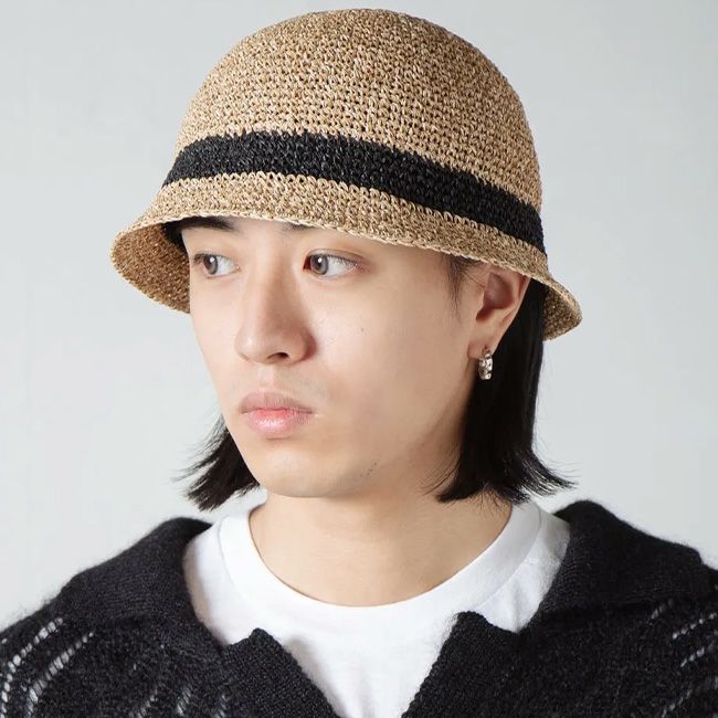 RACAL ラカル ペーパーファイバーニットチューリップハット｜SUNDAY