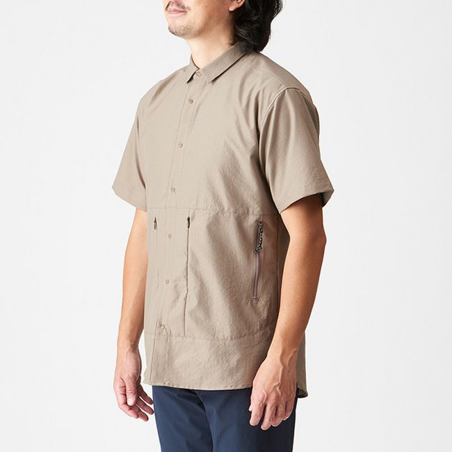 AXESQUIN アクシーズクイン S/Sベンチレーションシャツ メンズ