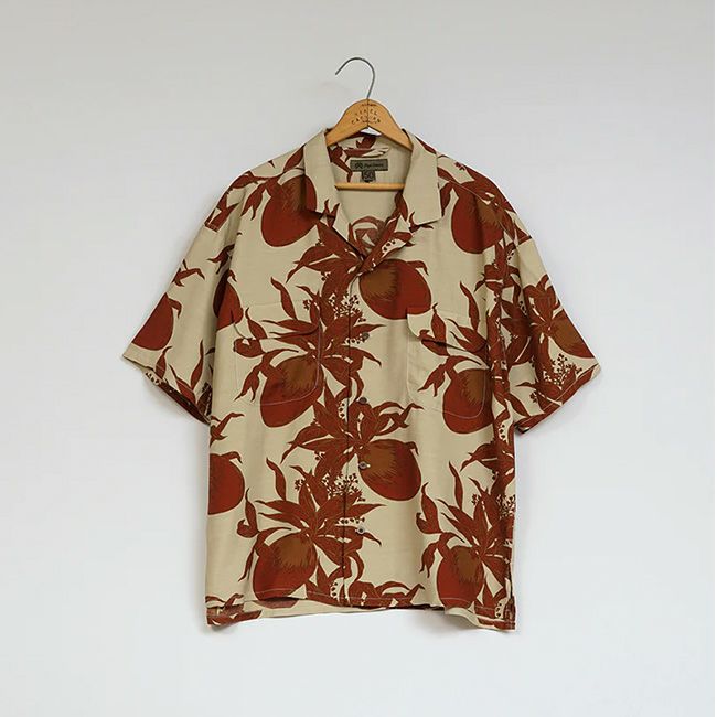 NIGEL CABOURN ナイジェルケーボン オープンカラーシャツビハールマンゴ