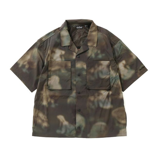 WILD THINGS ワイルドシングス プリントS/Sキャンプシャツ