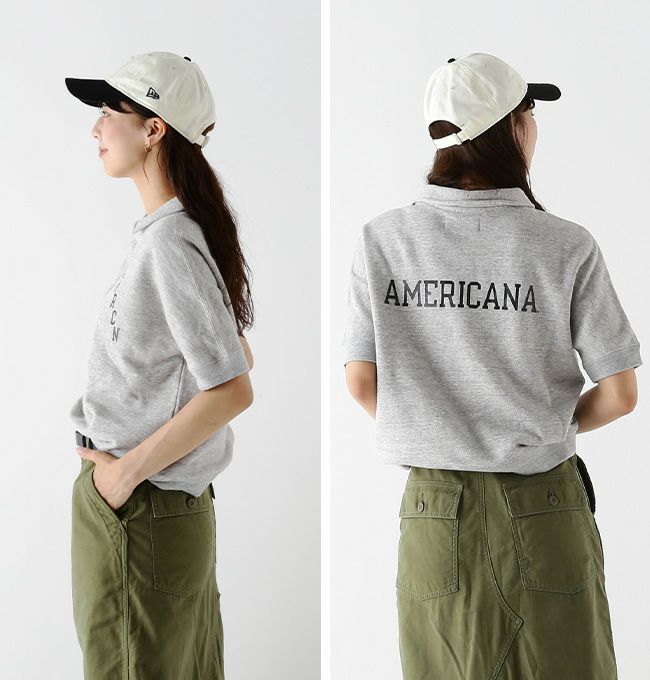 AMERICANA アメリカーナ S/S ポロカラースウェット｜SUNDAY