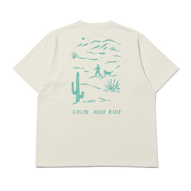 CALM AND RIDE カームアンドライド トラベルTシャツ デザート