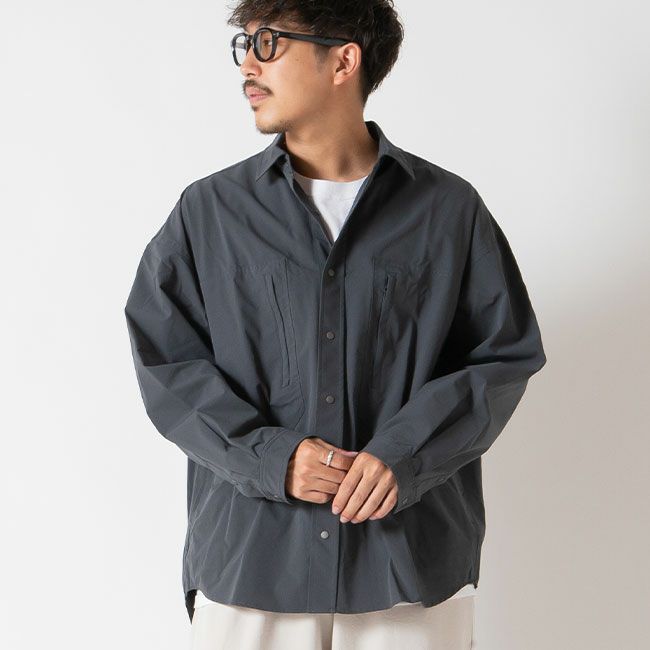 meanswhile ミーンズワイル オールウェザーストレッチシャツ