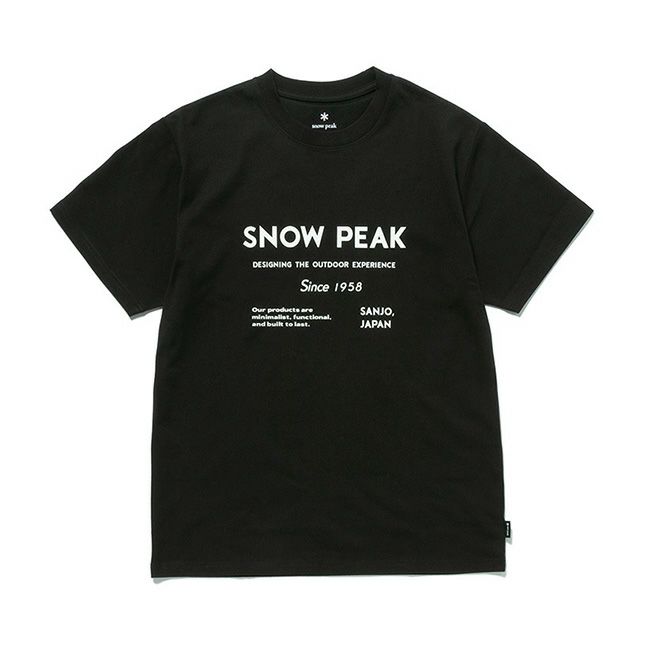 【スノーピーク|Tシャツ・カットソー】SP Typography T-Shirt XL Black