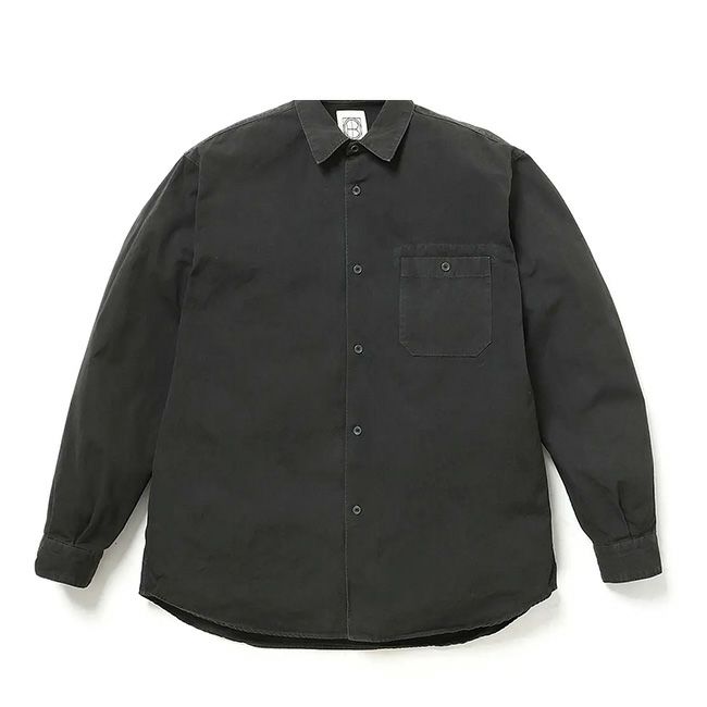 hobo ホーボー L/Sシャツコットンウェザークロス オーバーダイド