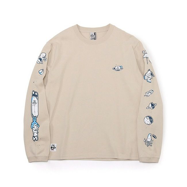CHUMS チャムス スペースアドベンチャーブラッシュドL/S Tシャツ