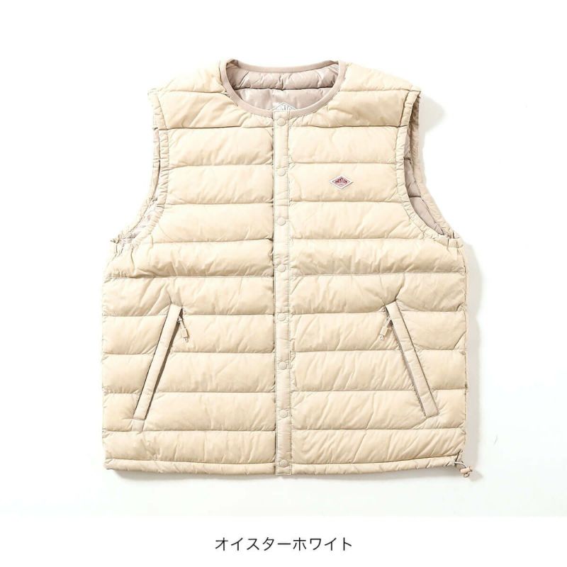 DANTON｜クルーネック インナーダウンベスト dt-a0002nnf-24aw