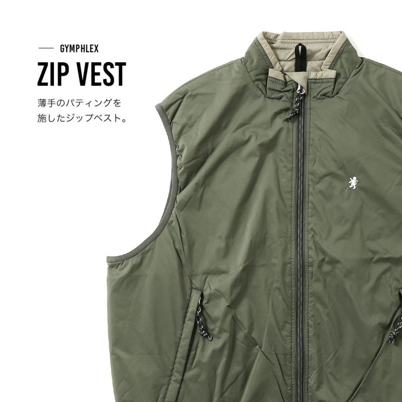 Gymphlex ジムフレックス ジップベスト メンズ｜SUNDAY MOUNTAIN