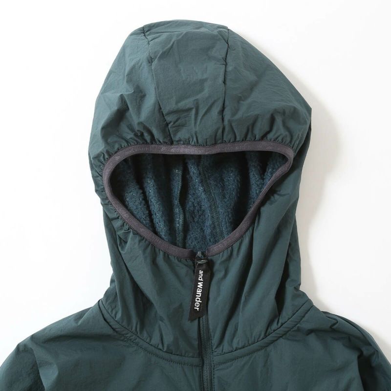 and wander アンドワンダー アルファダイレクトf/zフーディ｜SUNDAY