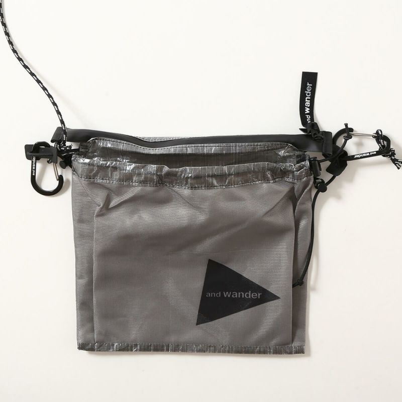 新品 未使用 アンドワンダー ULサコッシュ ダイニーマ グリーン and wander UL sacoche with Dyneema(R) / アンドワンダー UL