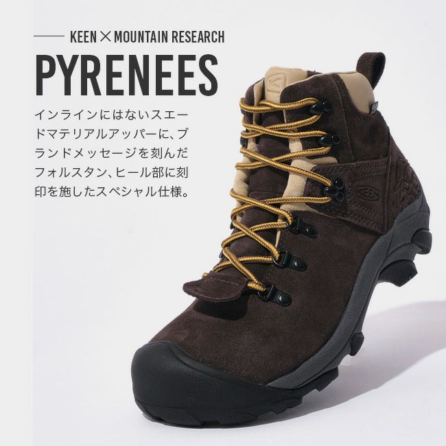 KEEN×Mountain Research キーン×マウンテンリサーチ ピレニーズ KEEN×Mountain Research キーン×マウンテンリサーチ ピレニーズ