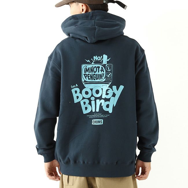 CHUMS チャムス オーバーサイズアイムノットアペンギンP/Oパーカー
