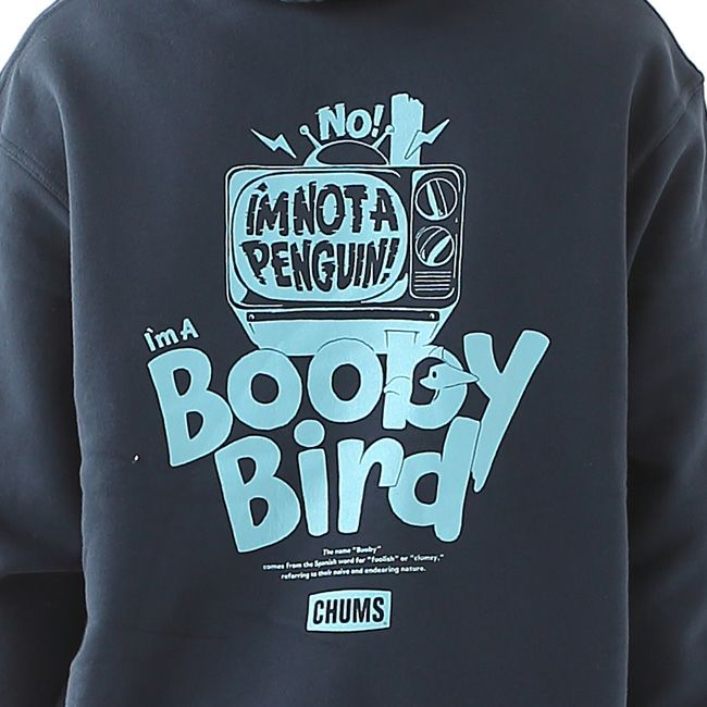 CHUMS チャムス オーバーサイズアイムノットアペンギンP/Oパーカー