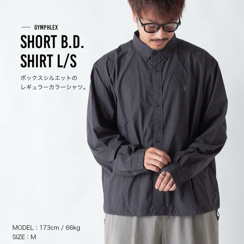 B0313ページ Gymphlex ジムフレックス ショートB.D. シャツ L/S メンズ