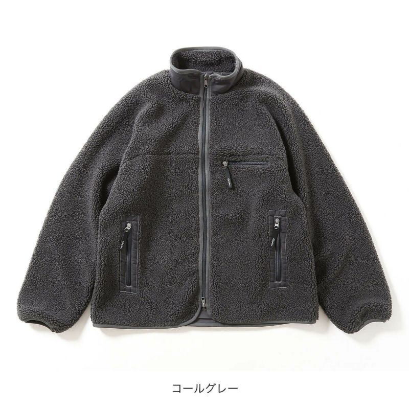 GYMPHLEX ジムフレックス ライトボアブルゾン グレー GY-A0250 BOL_COZY LIGHT BOA BLOUSON | BRAND  | 大阪セレクトショップ a people to collect