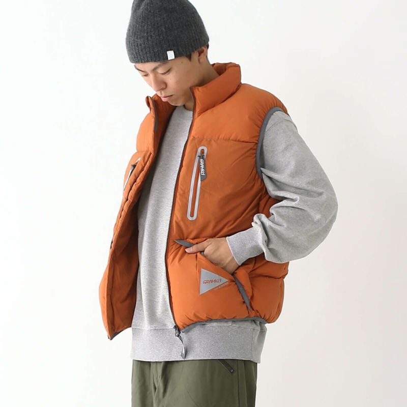GRAMICCI×and wander グラミチ×アンドワンダー ダウンベスト