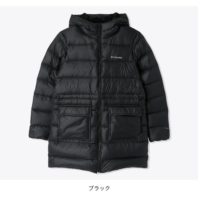 コロンビア PM5750 フーデッド ダウンジャケット S/P ネイビー系  
