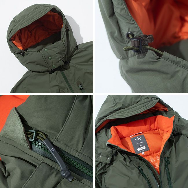 chiemsee キムジー　フード付きグリーンダウンジャケット　M chiemsee キムジー フード付きグリーンダウンジャケット M