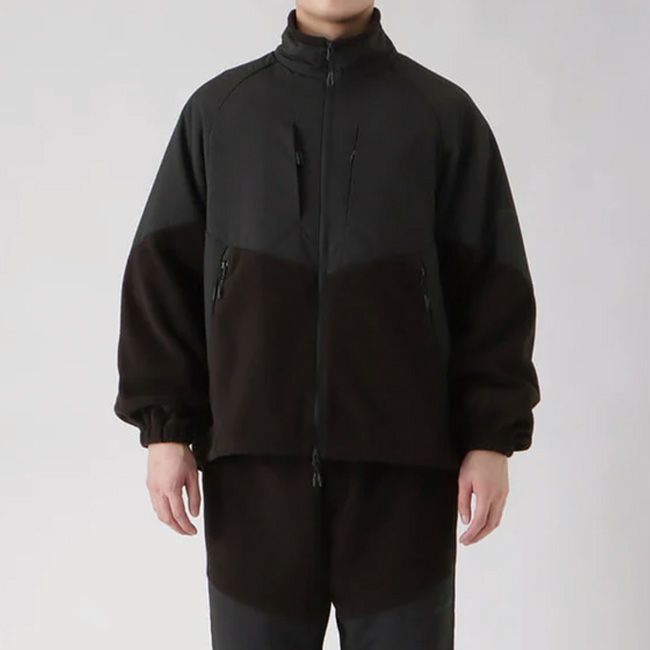 LANTERN ランタン ナイロンリップストップ×フリースブルゾン