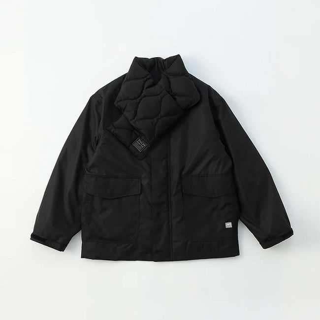 super.natural×TAION スーパーナチュラル×タイオン 4Way ノーカラージャケットWithマフラー