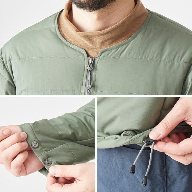 アクシーズクイン エレメンツ ストレッチダウンカーディガン サイズ3 アクシーズクインエレメンツ AXESQUIN ELEMENTS ストレッチの