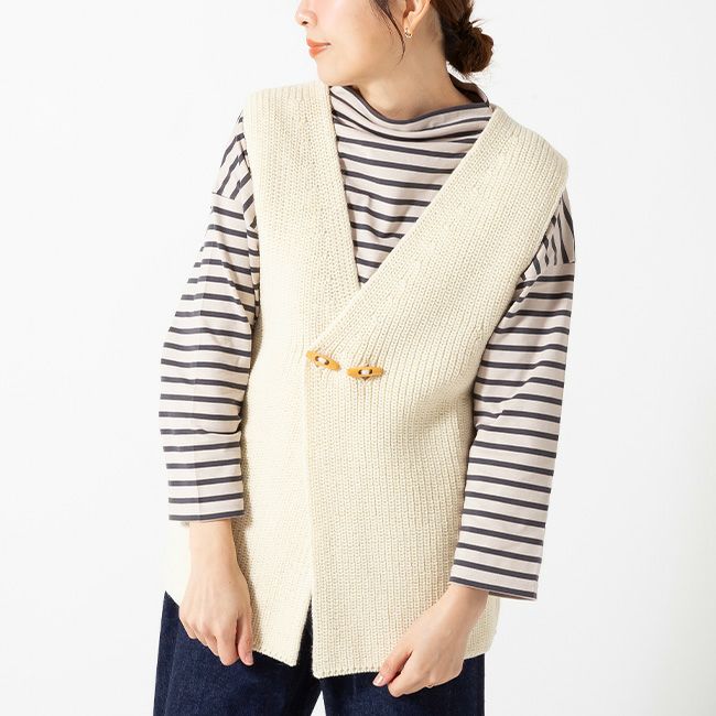 Kerry Woollen Mills ケリーウーレンミルズ フィッシャーマンリブVダブルベスト