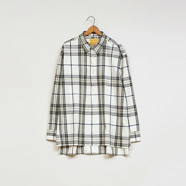 NIGEL CABOURN×ORIGINAL MADRAS TRADIG COMPANY ナイジェルケーボン×オリジナルマドラストレーディングカンパニー OMTC#4ポーシャツ