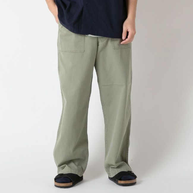 orslow オアスロウ ヘリンボーンツイルサマーファティーグパンツ ユニセックス