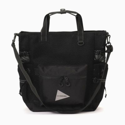and wander アンドワンダー 3Dメッシュ2ウェイトートバッグ