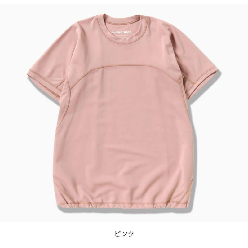 and wander アンドワンダー ドライジャージーSS T【ウィメンズ