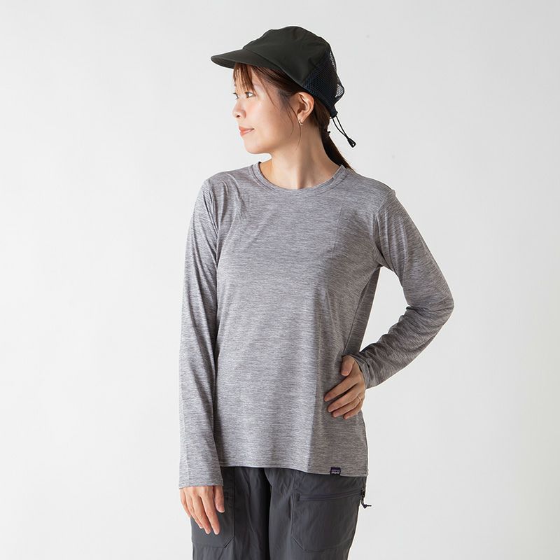 パタゴニア ウィメンズ ロングスリーブ キャプリーンクールデイリー M ホワイト patagonia(パタゴニア)｜ウィメンズロングスリーブキャプリーン