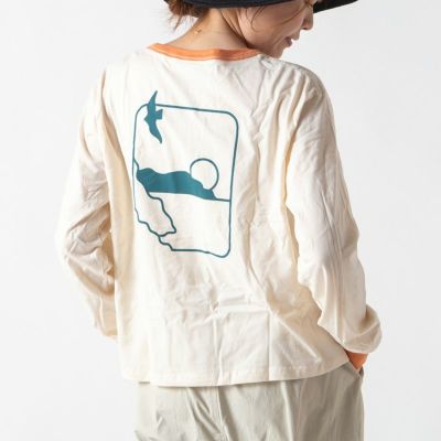 patagonia パタゴニア 73テキストロゴオーガニックリンガーTee