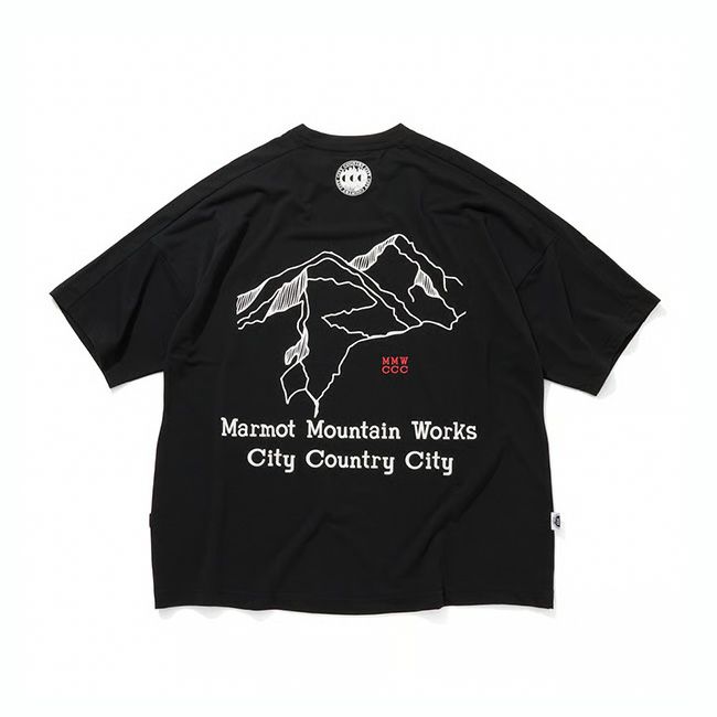 CITY COUNTRY CITY×Marmot シティーカントリーシティー×マーモット エブリウェアTシャツ ワードオブアマウンテン ユニセックス
