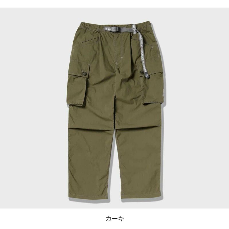 【新品】GRAMICCI×and wander ワイドパンツ Mサイズ カーキ Gramicci - Gramicci x and wander Military Wide Pants | HBX