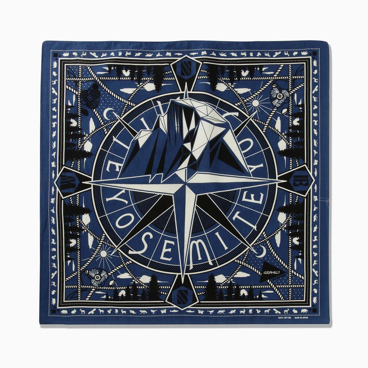 GRAMICCI×and wander グラミチ×アンドワンダー ヨセミテグラフィックバンダナ