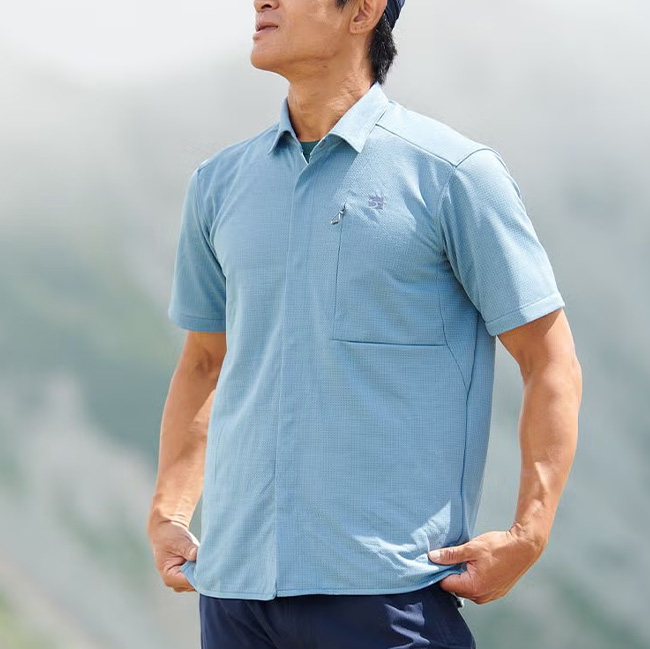 finetrack ファイントラック ラミースピンニットシャツ半袖 メンズ