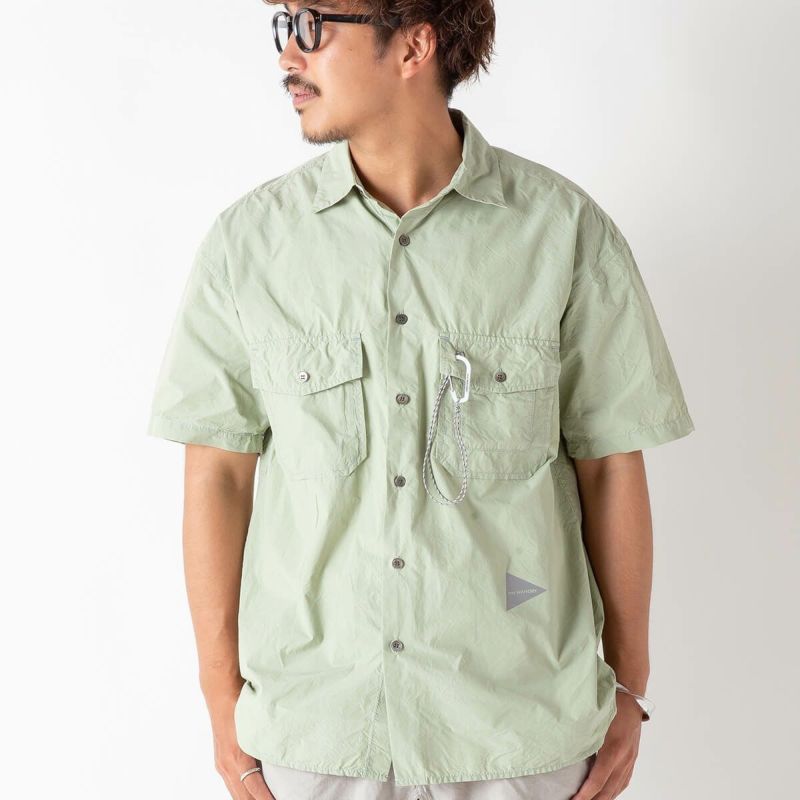 and wander アンドワンダー コーデュラタイプライターSSシャツ and wander アンドワンダー コーデュラタイプライターSSシャツ｜SUNDAY