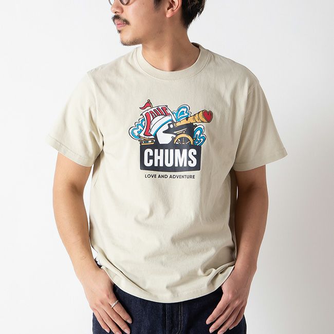 CHUMS チャムス ラブ&アドベンチャーブービーTシャツ