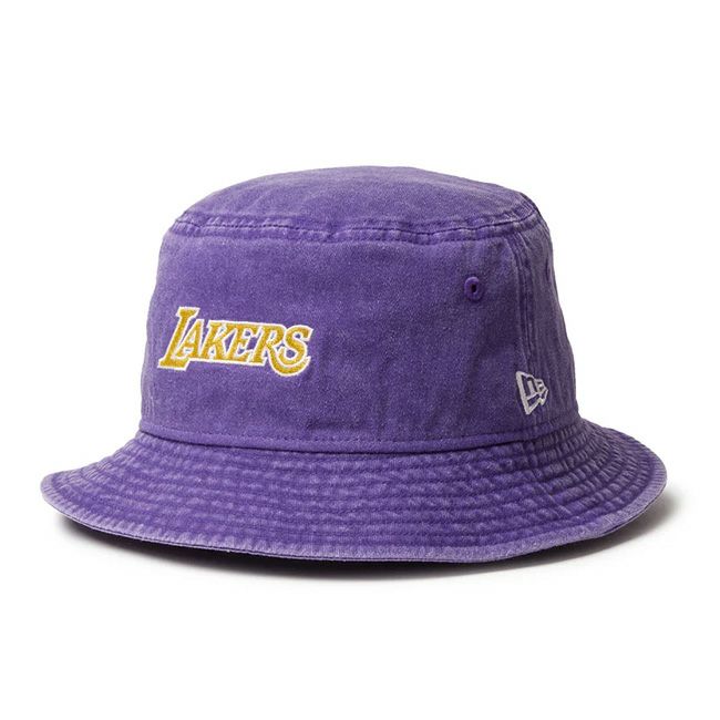 NEW ERA ニューエラ バケット01 NBAアシッドウォッシュ ロサンゼルス・レイカーズ