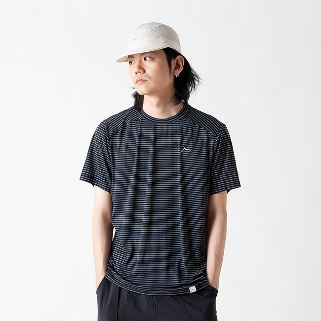 CAYL ケイル ストライプロゴショートスリーブ