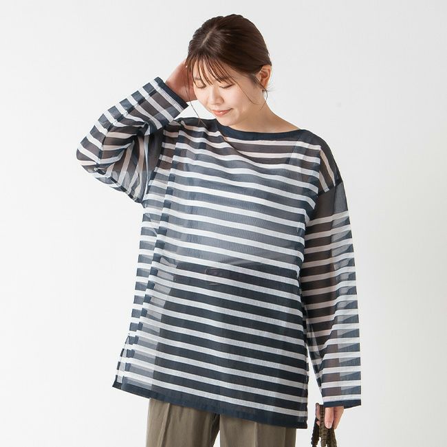 迷迭香 マンネンロウ メッシュバスクシャツ