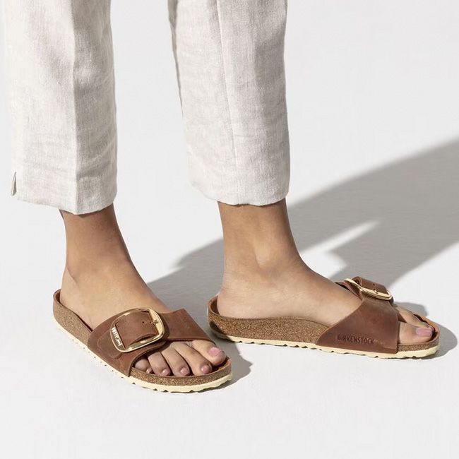 BIRKENSTOCK ビルケンシュトック マドリッドビッグバックルLEOI ナチュラルレザーオイルド[ナロー]【ウィメンズ】