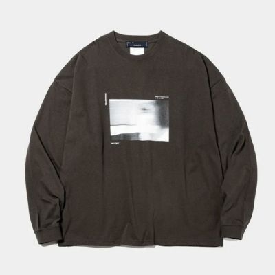 meanswhile ミーンズワイル アブストラクトフォトグラフL/S Tee