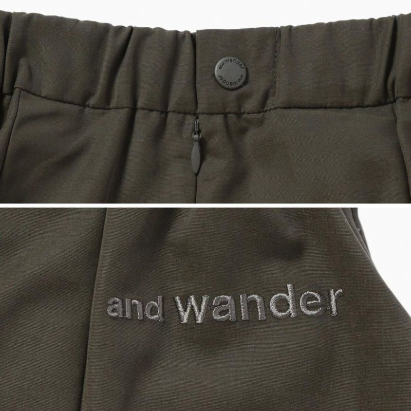 and wander アンドワンダー ハイカウントクロススカート【ウィメンズ