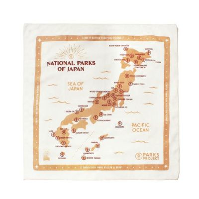 PARKS PROJECT パークスプロジェクト ジャパンマップバンダナ｜SUNDAY
