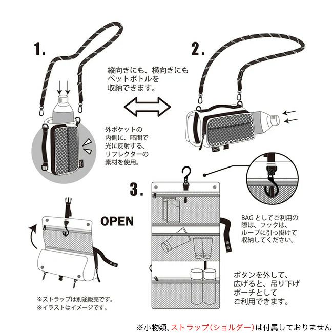 Yosemite ヨセミテ ヨセミテボトルロール3ウェイショルダー